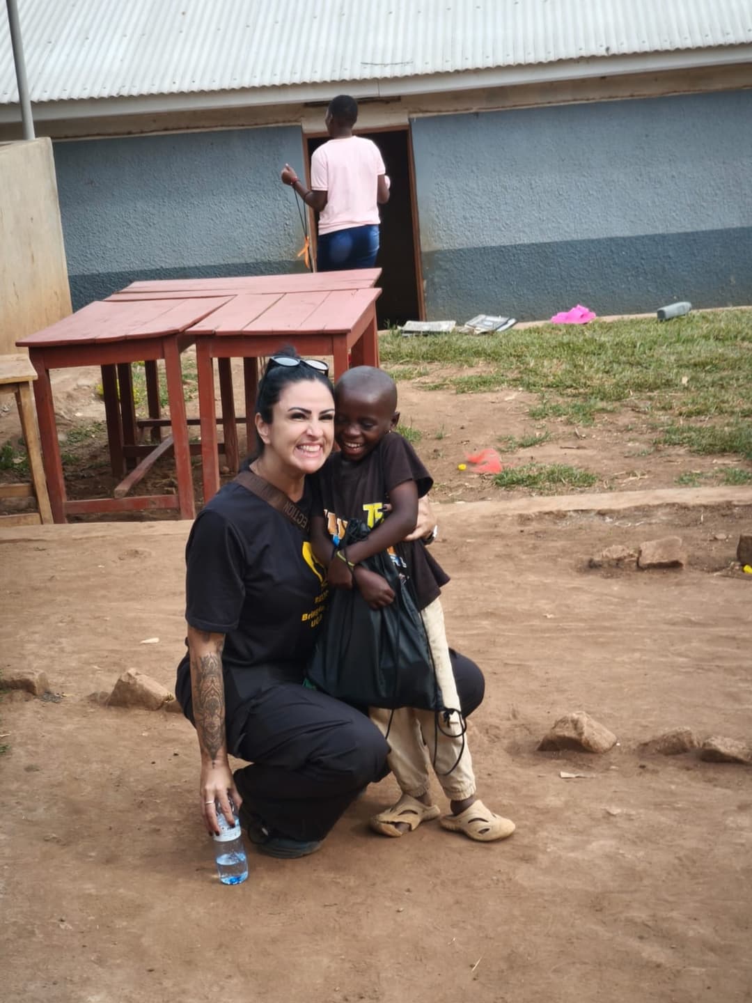 Fotos do trabalho voluntário em Uganda
